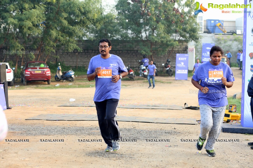 Purple Run 2016 - Alzheimer's Awareness Run, Gachibowli, Hyderabad