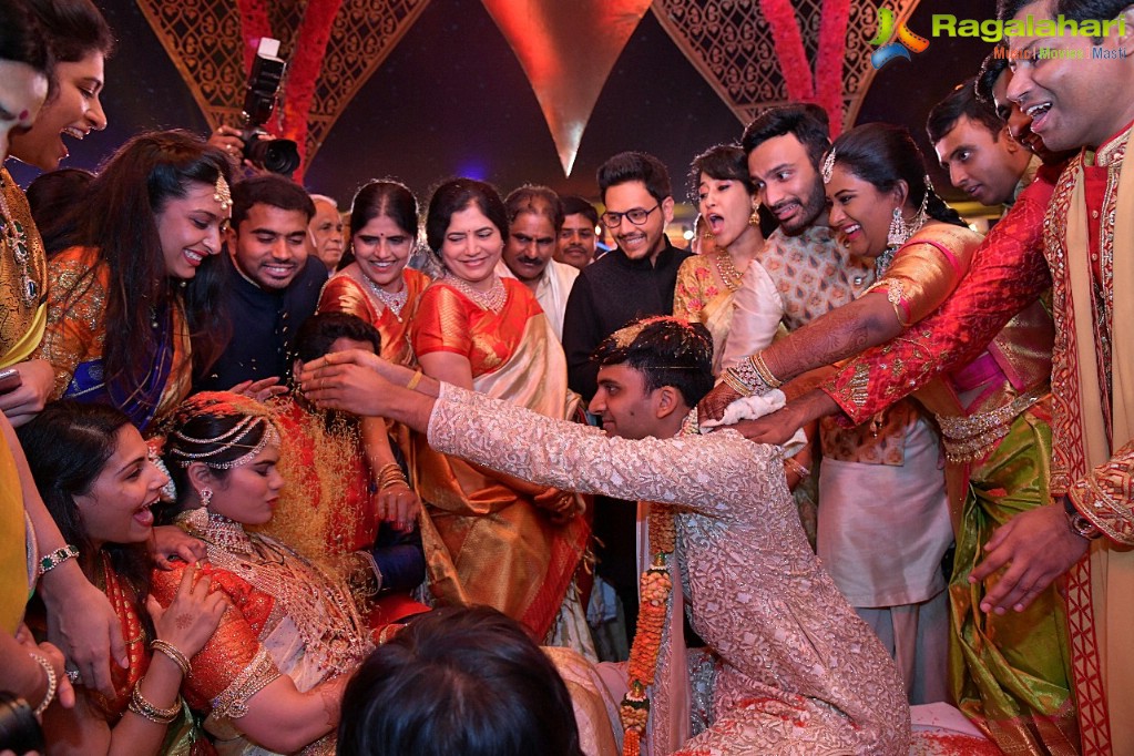 NTV Chairman Narendra Choudhary's Daughter Rachana Choudhary-Vishnu Teja Wedding, Hyderabad