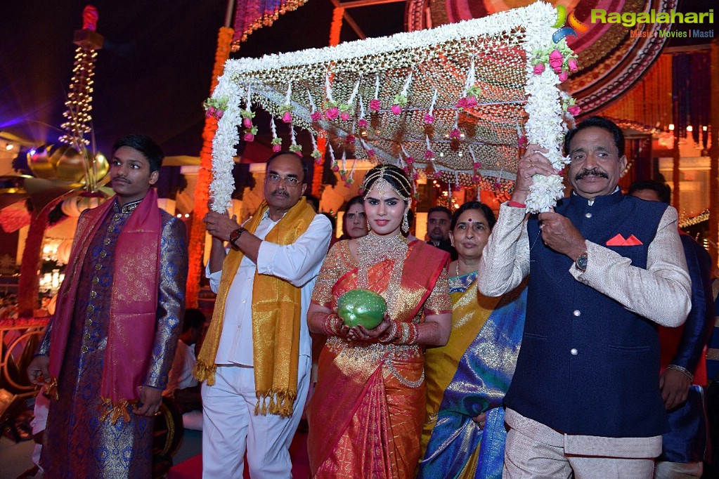 NTV Chairman Narendra Choudhary's Daughter Rachana Choudhary-Vishnu Teja Wedding, Hyderabad