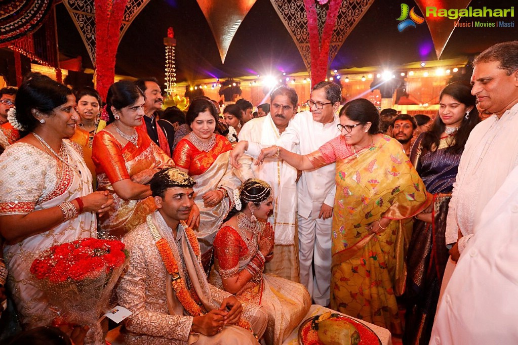 NTV Chairman Narendra Choudhary's Daughter Rachana Choudhary-Vishnu Teja Wedding, Hyderabad