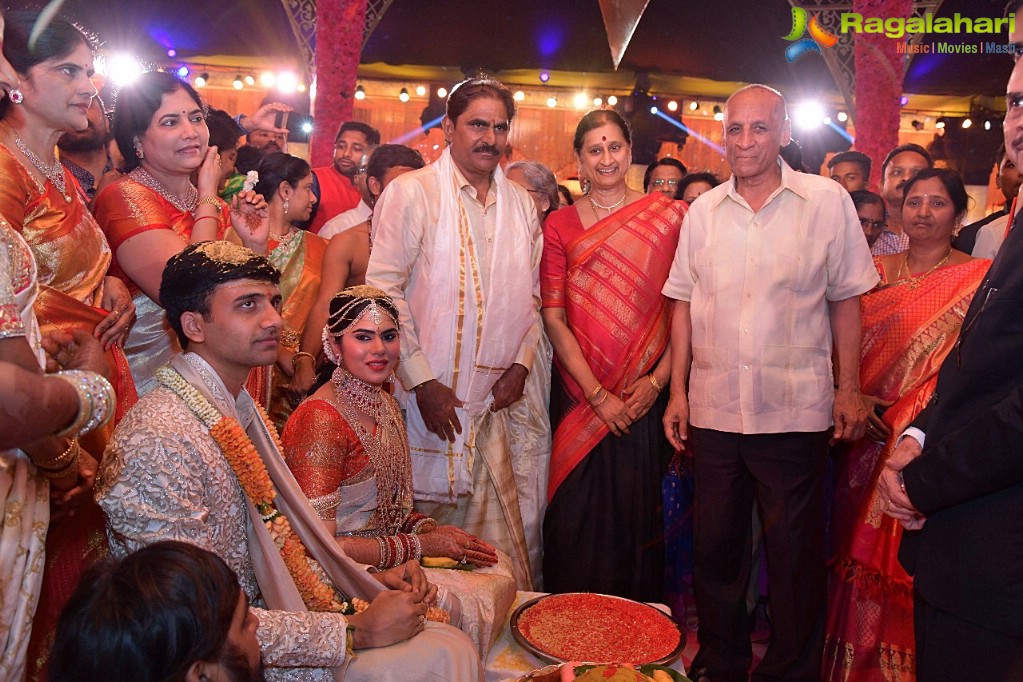 NTV Chairman Narendra Choudhary's Daughter Rachana Choudhary-Vishnu Teja Wedding, Hyderabad