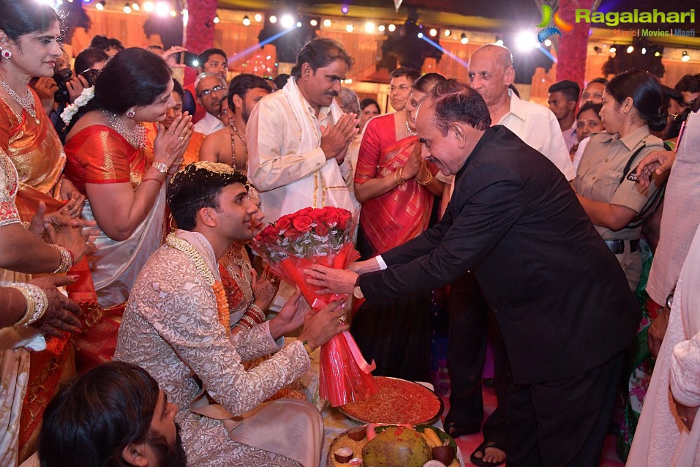 NTV Chairman Narendra Choudhary's Daughter Rachana Choudhary-Vishnu Teja Wedding, Hyderabad