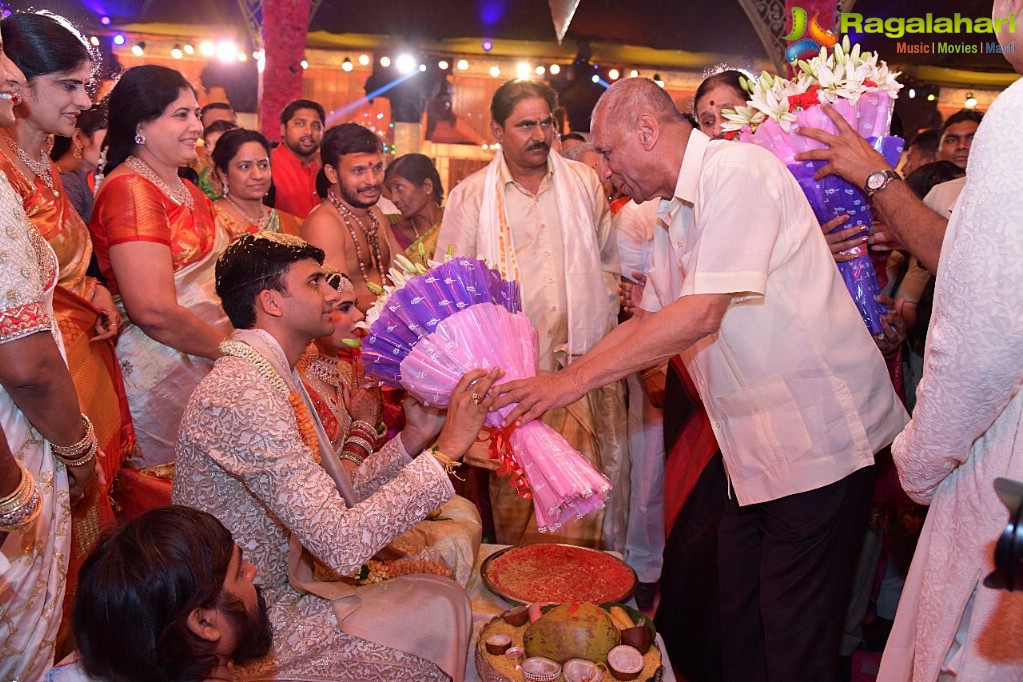 NTV Chairman Narendra Choudhary's Daughter Rachana Choudhary-Vishnu Teja Wedding, Hyderabad