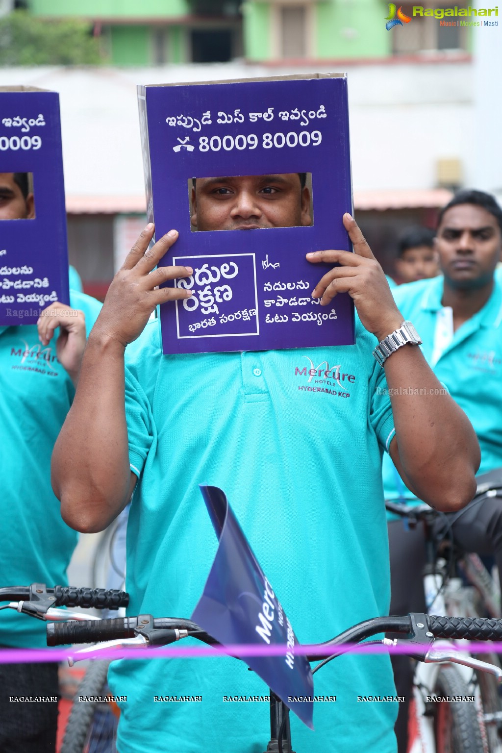 Rally For Rivers Ride by Mercure Hyderabad KCP and Isha Foundation