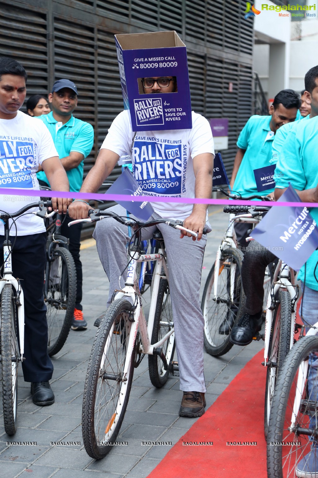 Rally For Rivers Ride by Mercure Hyderabad KCP and Isha Foundation