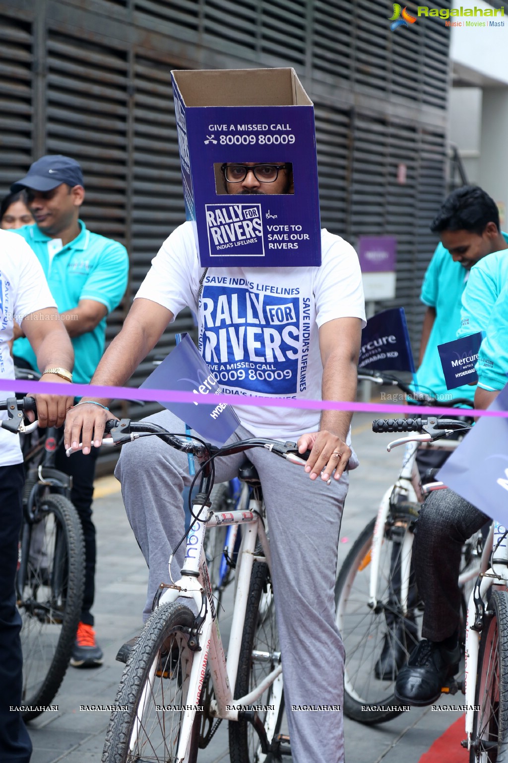 Rally For Rivers Ride by Mercure Hyderabad KCP and Isha Foundation