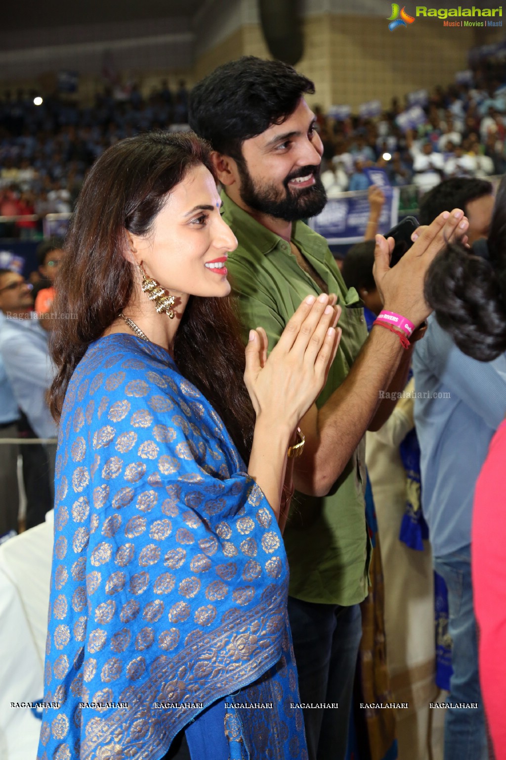 Rally For Rivers Event - MM Keeravani In Conversation with Sadhguru at Gachibowli Indoor Stadium