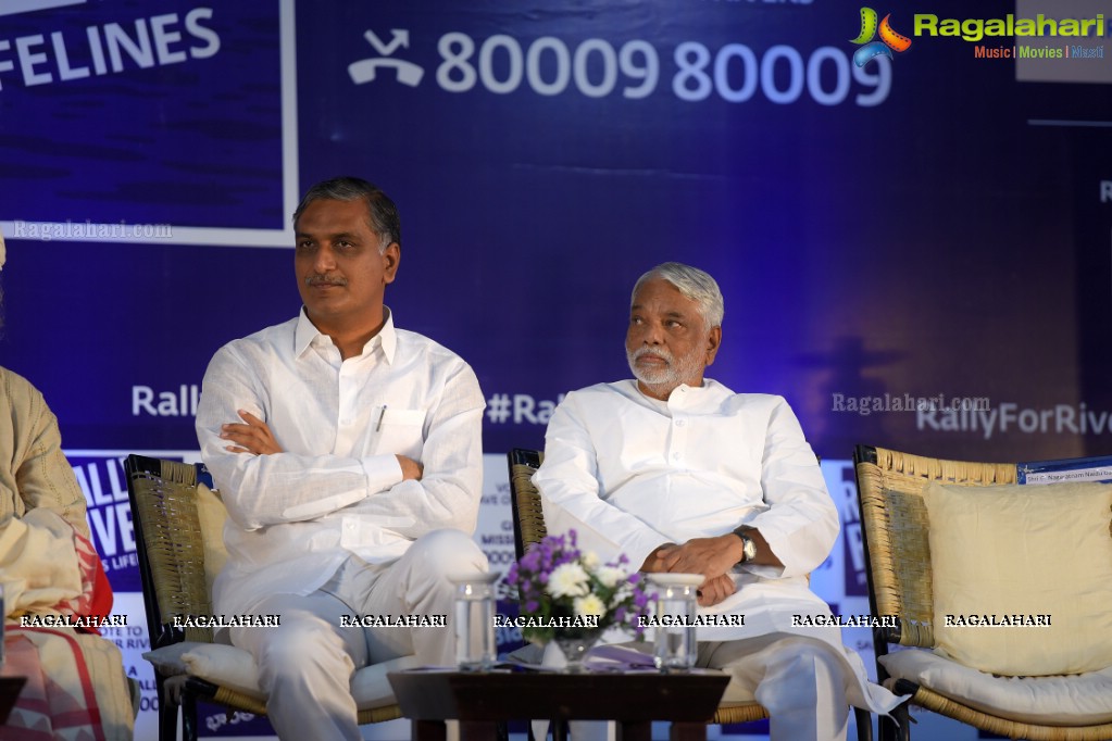 Rally For Rivers Event - MM Keeravani In Conversation with Sadhguru at Gachibowli Indoor Stadium