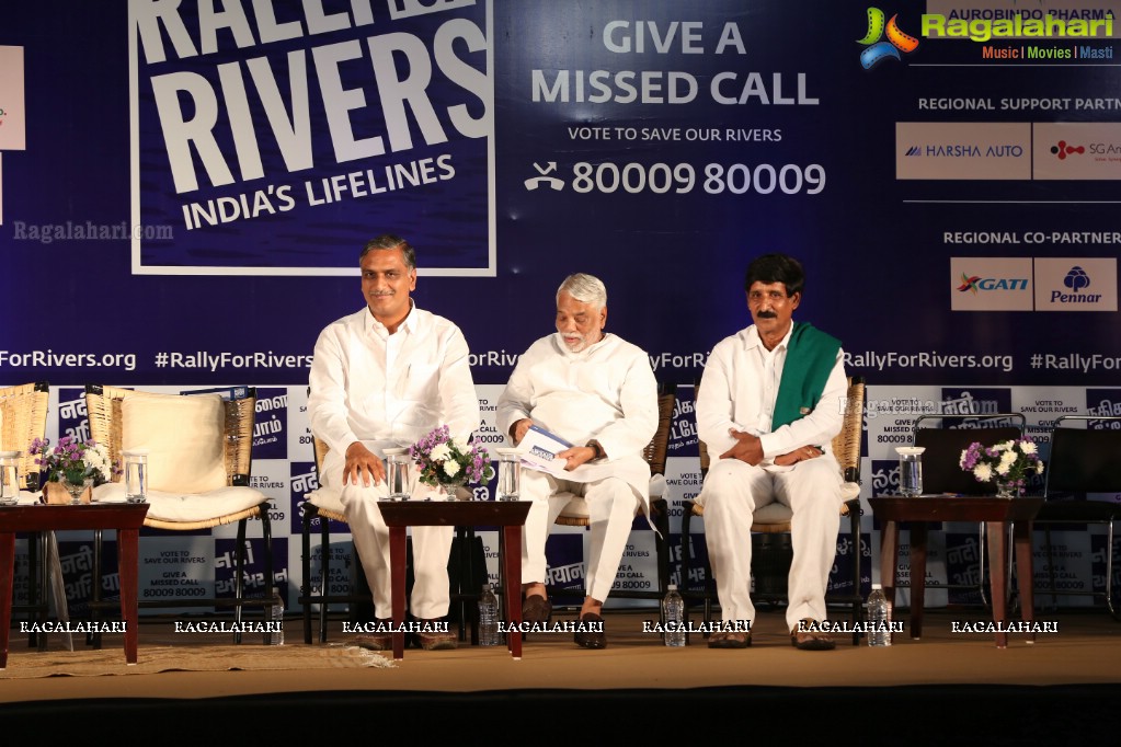 Rally For Rivers Event - MM Keeravani In Conversation with Sadhguru at Gachibowli Indoor Stadium