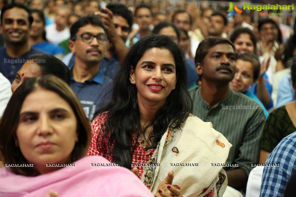 Rally For Rivers Event - MM Keeravani In Conversation with Sadhguru at Gachibowli Indoor Stadium