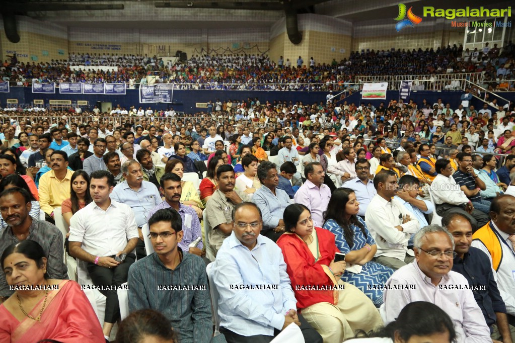 Rally For Rivers Event - MM Keeravani In Conversation with Sadhguru at Gachibowli Indoor Stadium