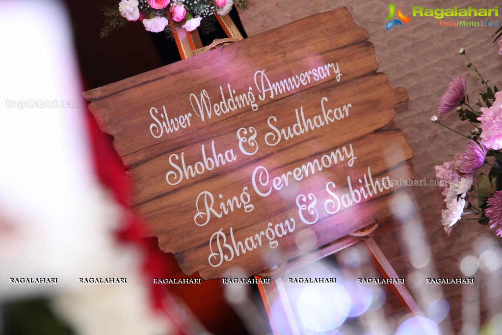 Silver Wedding Anniversary of Sobha & Sudhakar - Ring Ceremony of Bhargav & Sabitha at Park Hyatt