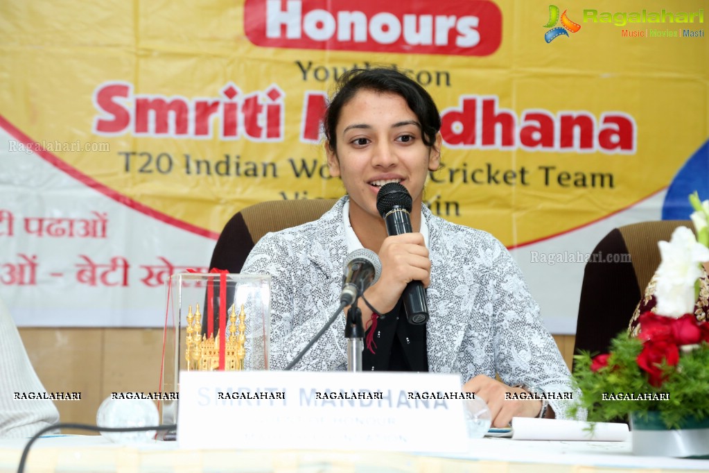 Interactive Session with Smriti Mandhana at KLN Prasad Auditorium, Red Hills