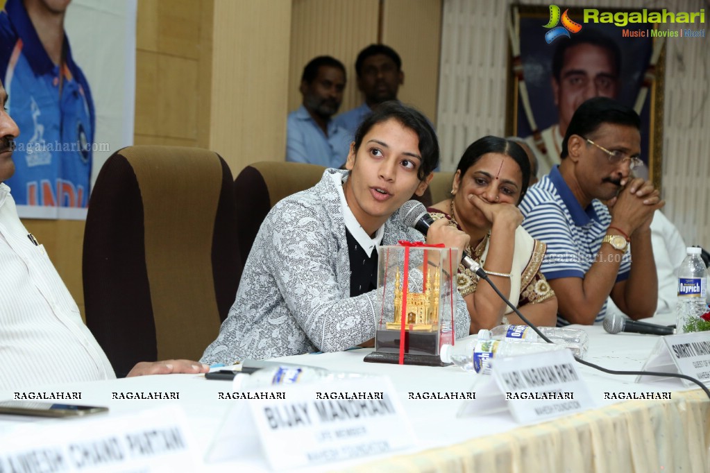 Interactive Session with Smriti Mandhana at KLN Prasad Auditorium, Red Hills