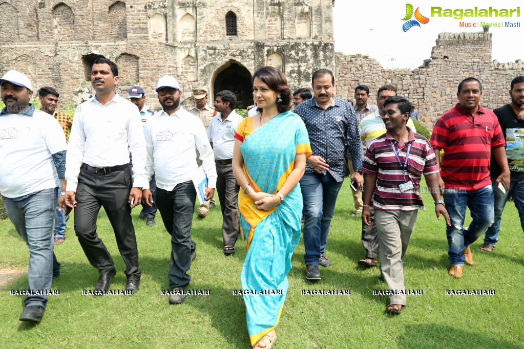 Amala Akkineni flags off Cleaning Program - Swachchata Hi Seva at Golconda Fort