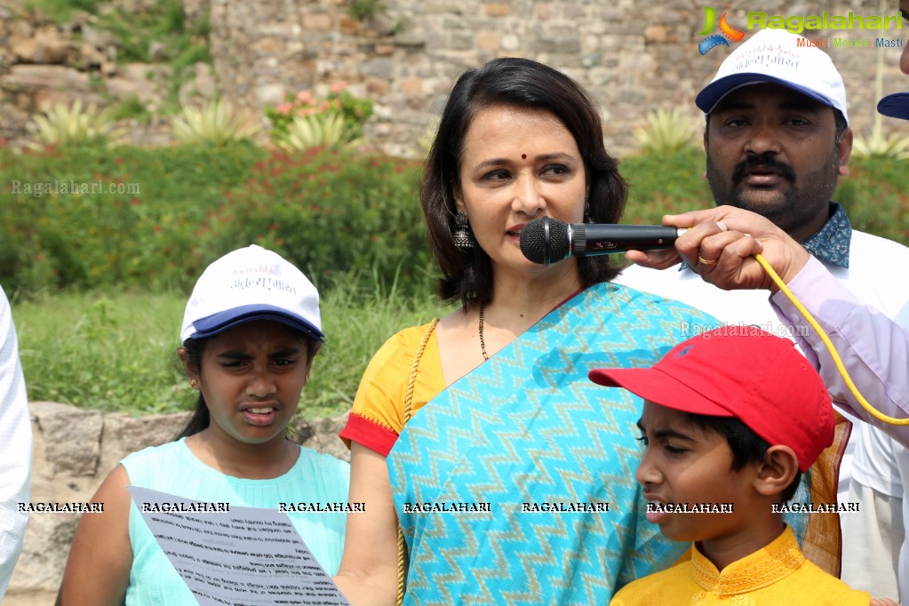 Amala Akkineni flags off Cleaning Program - Swachchata Hi Seva at Golconda Fort