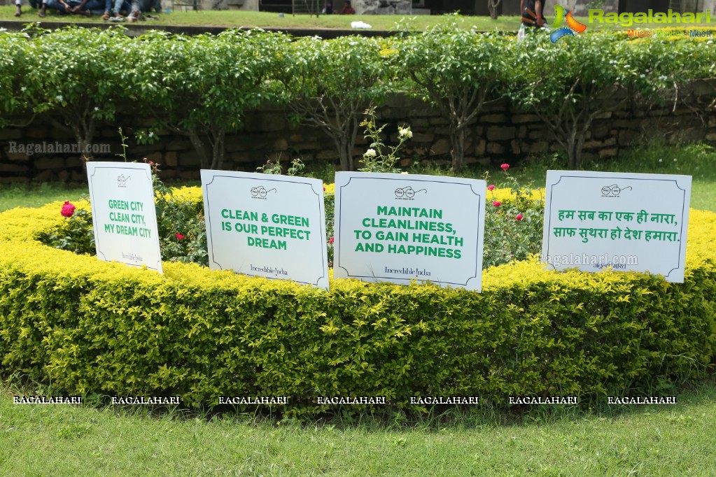 Amala Akkineni flags off Cleaning Program - Swachchata Hi Seva at Golconda Fort