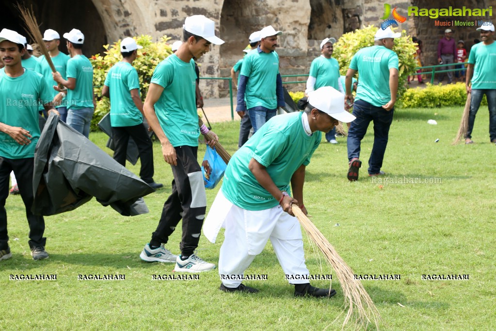 Amala Akkineni flags off Cleaning Program - Swachchata Hi Seva at Golconda Fort