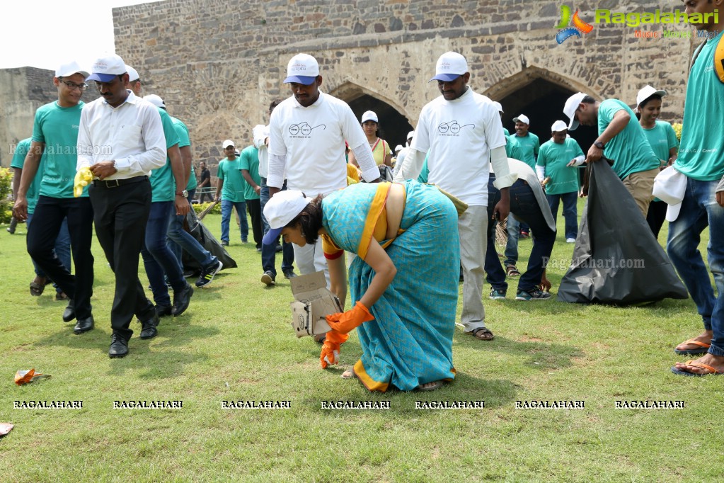 Amala Akkineni flags off Cleaning Program - Swachchata Hi Seva at Golconda Fort