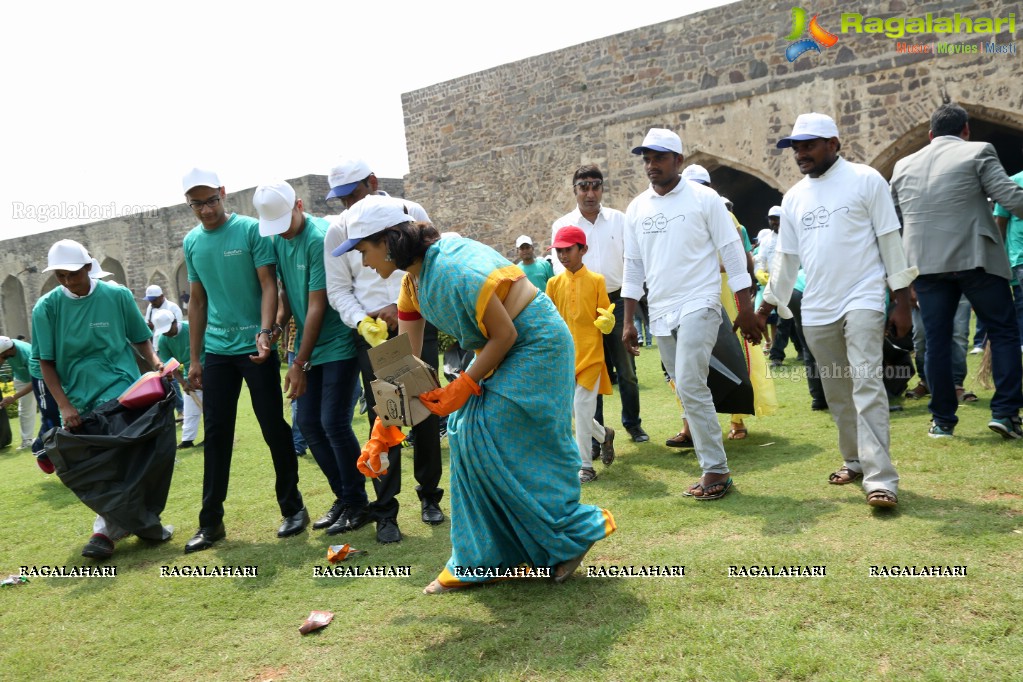 Amala Akkineni flags off Cleaning Program - Swachchata Hi Seva at Golconda Fort