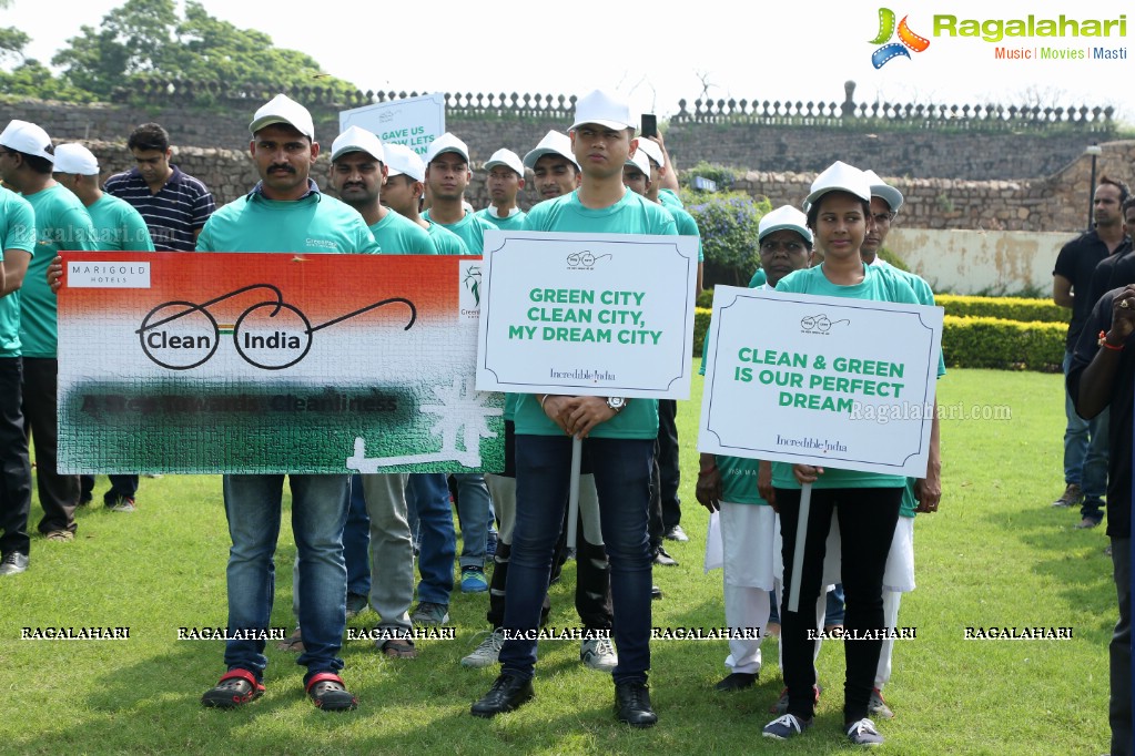 Amala Akkineni flags off Cleaning Program - Swachchata Hi Seva at Golconda Fort