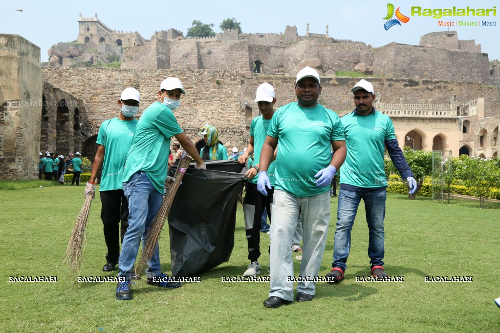 Amala Akkineni flags off Cleaning Program - Swachchata Hi Seva at Golconda Fort