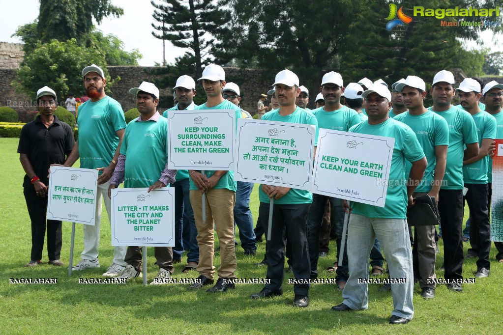 Amala Akkineni flags off Cleaning Program - Swachchata Hi Seva at Golconda Fort