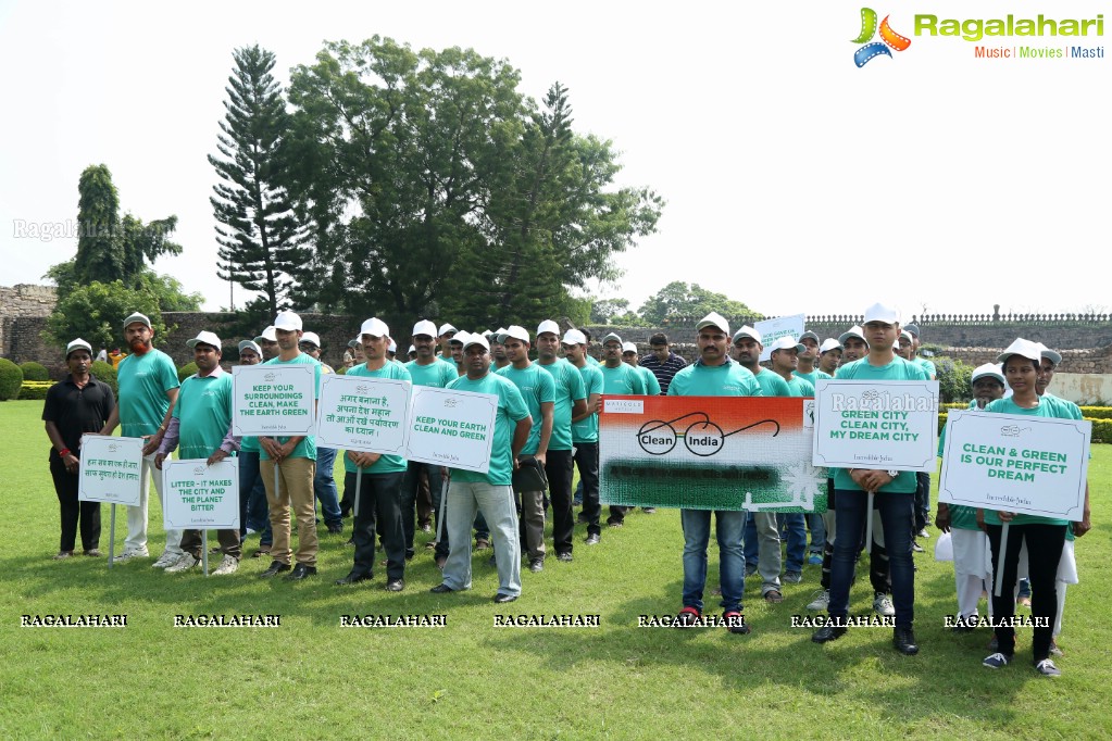 Amala Akkineni flags off Cleaning Program - Swachchata Hi Seva at Golconda Fort