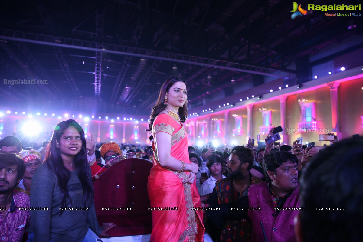 Tamannaah at Dildar Dandiya 2017 (Day 4) at Classic Convention Three, Shamshabad