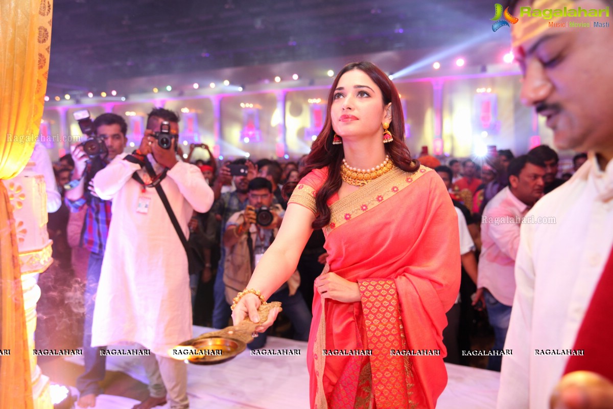 Tamannaah at Dildar Dandiya 2017 (Day 4) at Classic Convention Three, Shamshabad