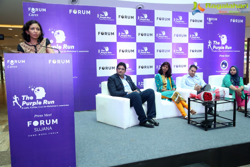 Purple Run Press Meet at Forum Sujana Mall, Hyderabad