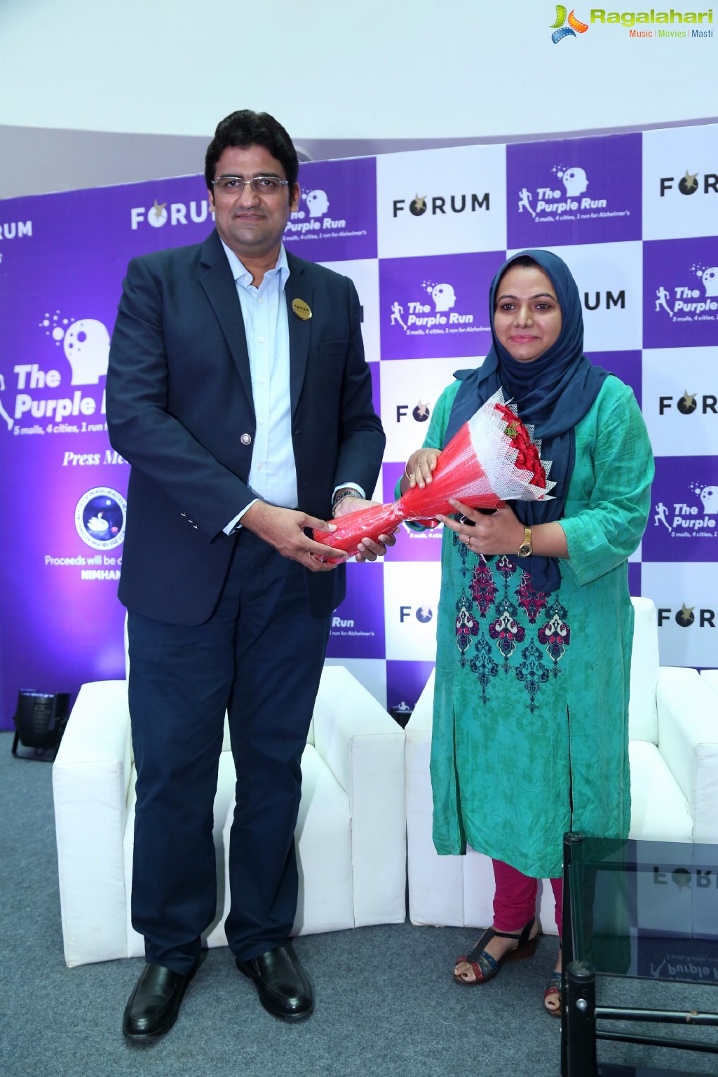 Purple Run Press Meet at Forum Sujana Mall, Hyderabad