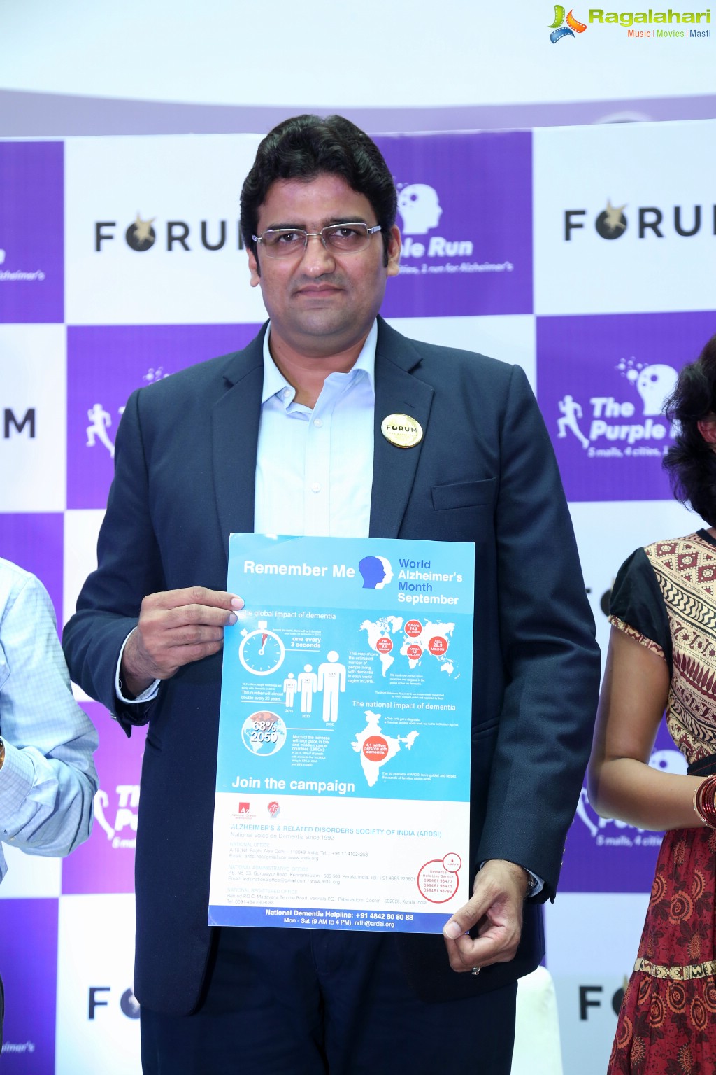 Purple Run Press Meet at Forum Sujana Mall, Hyderabad