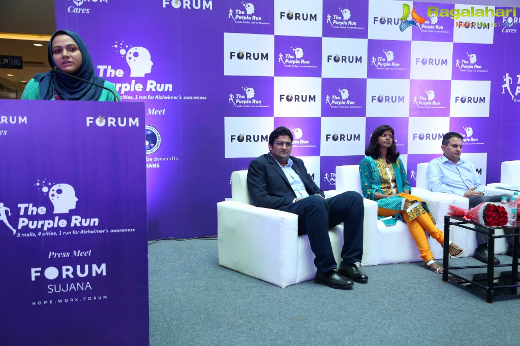 Purple Run Press Meet at Forum Sujana Mall, Hyderabad