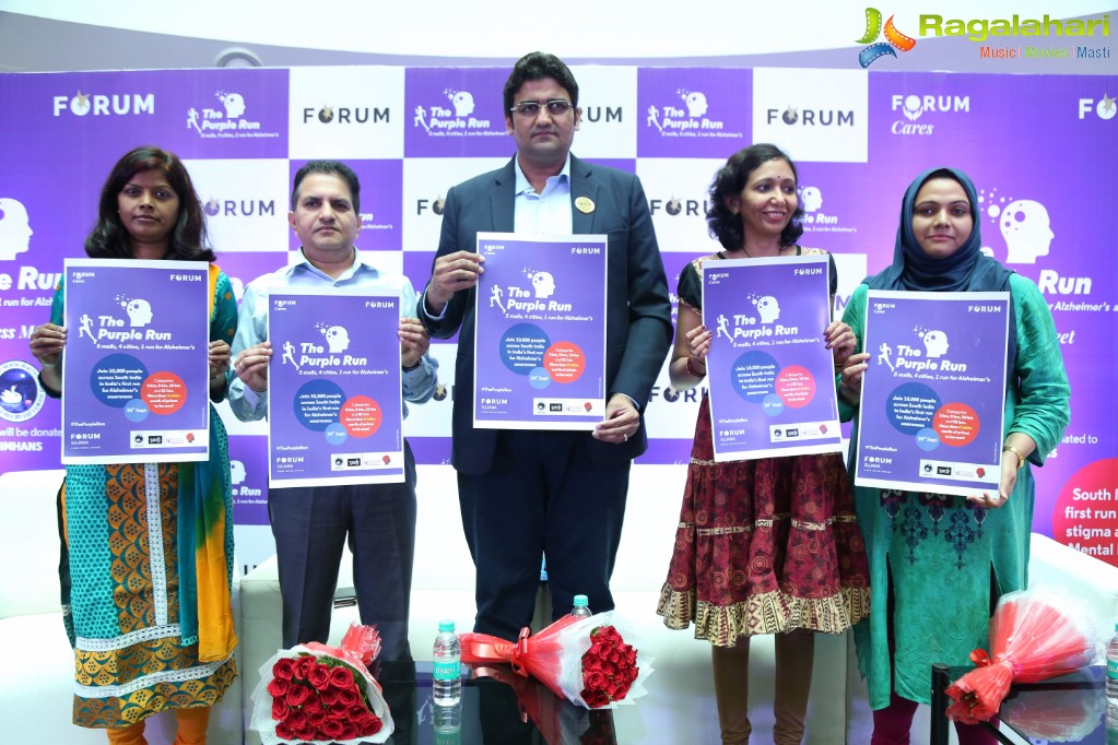 Purple Run Press Meet at Forum Sujana Mall, Hyderabad