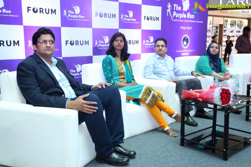 Purple Run Press Meet at Forum Sujana Mall, Hyderabad