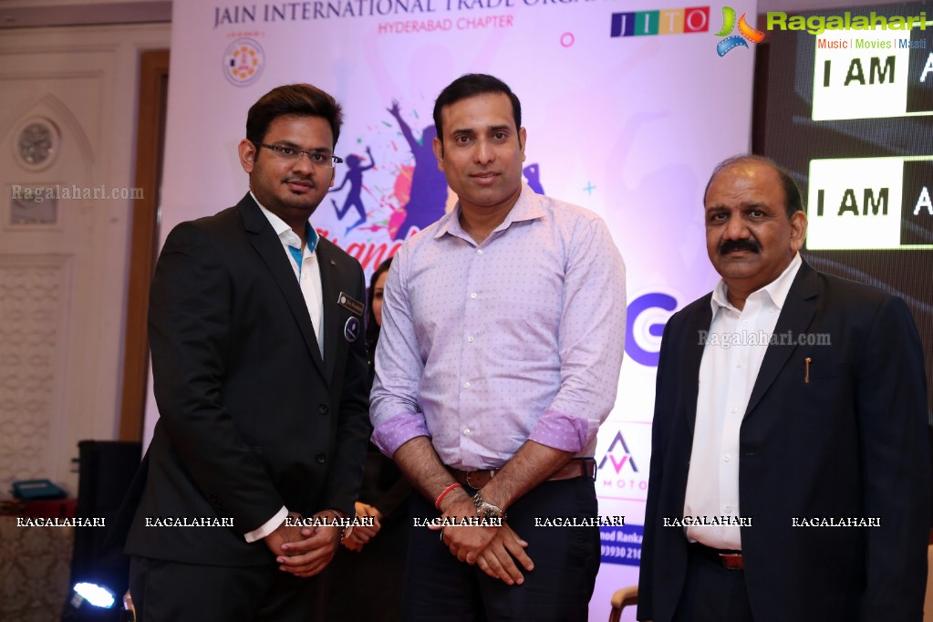 VVS Laxman launches Youth Wing by Jain International Trade Organization at ITC Kakatiya