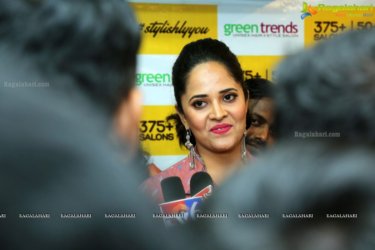 Anasuya launches Green Trends at Kukatpally, Hyderabad