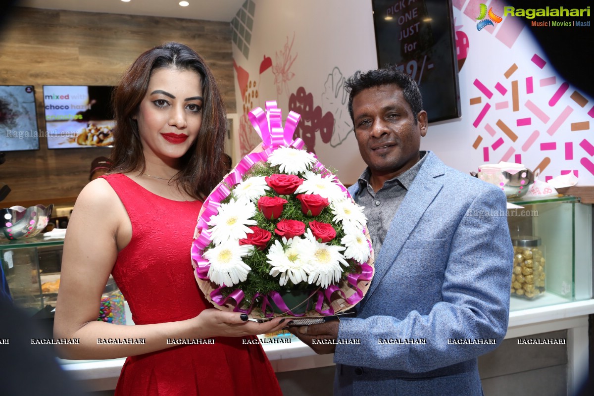 Diksha Panth launches New Flavors at Cream Stone, Punjagutta, Hyderabad