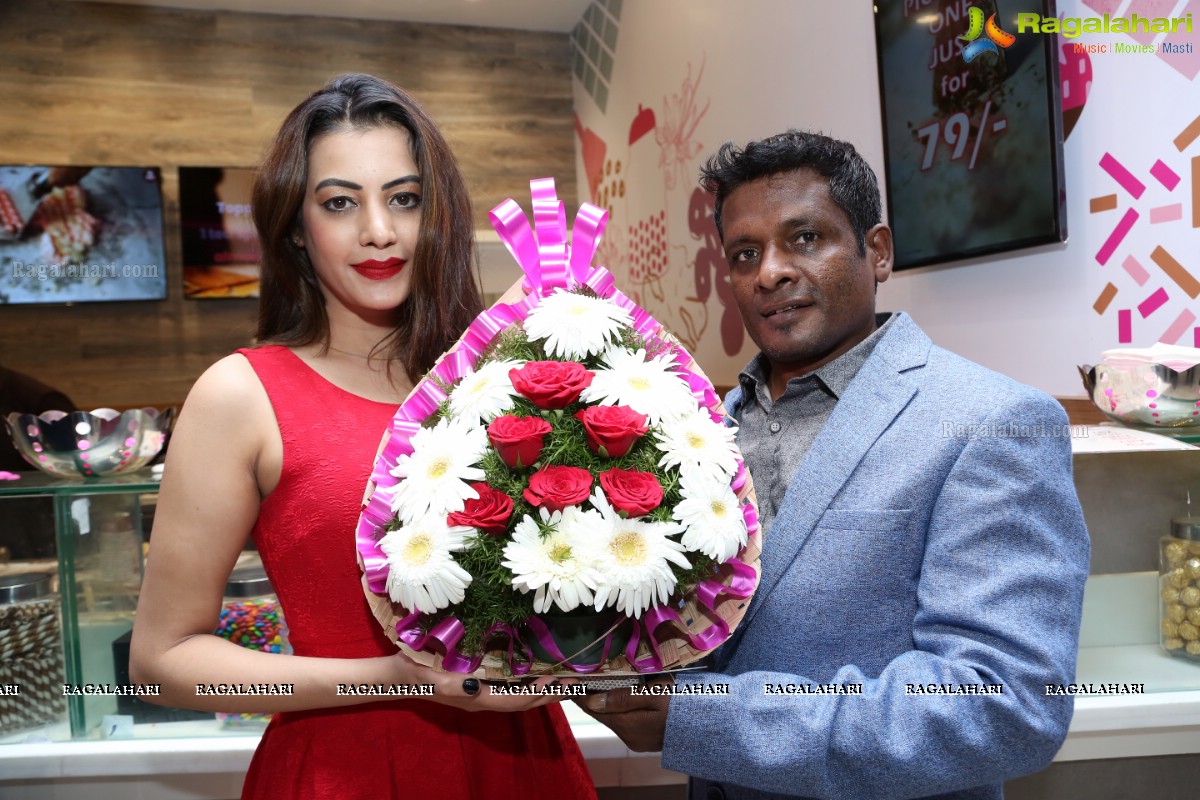 Diksha Panth launches New Flavors at Cream Stone, Punjagutta, Hyderabad