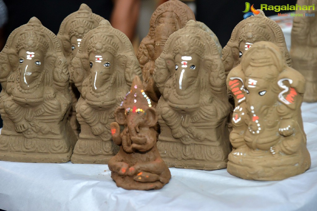 Star MAA - Celebrating and Sale The “Eco Friendly Clay Ganesh Idols” at Prasad's IMAX, Hyderabad