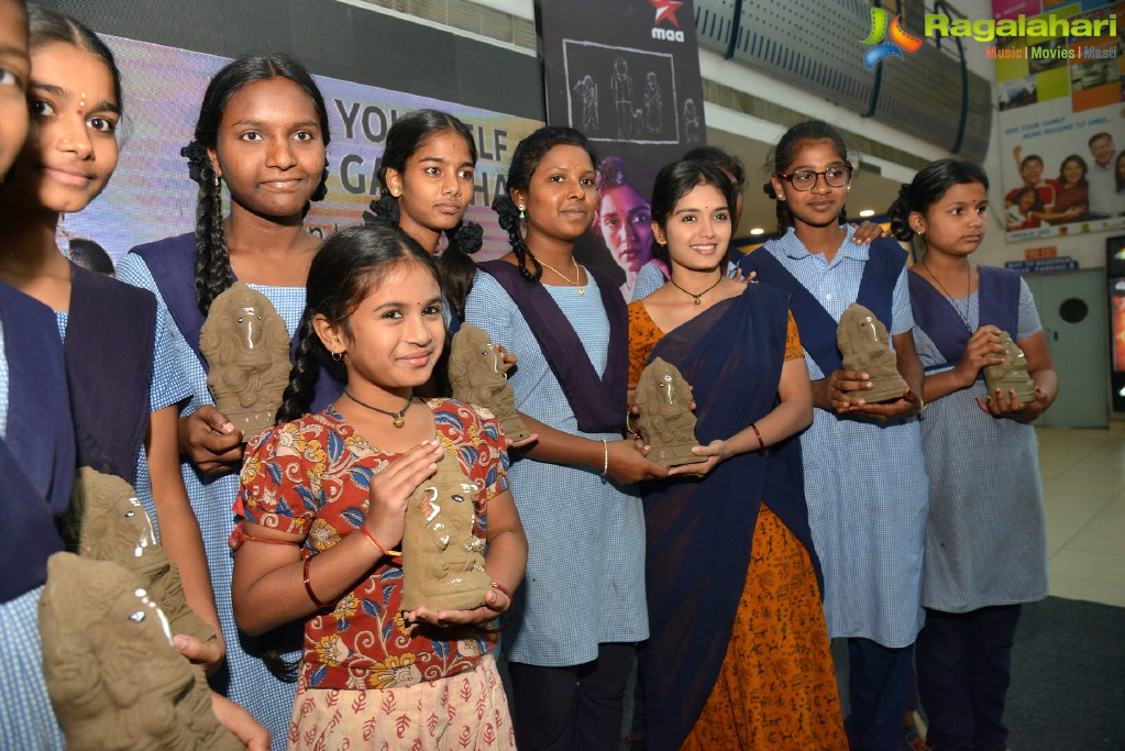 Star MAA - Celebrating and Sale The “Eco Friendly Clay Ganesh Idols” at Prasad's IMAX, Hyderabad