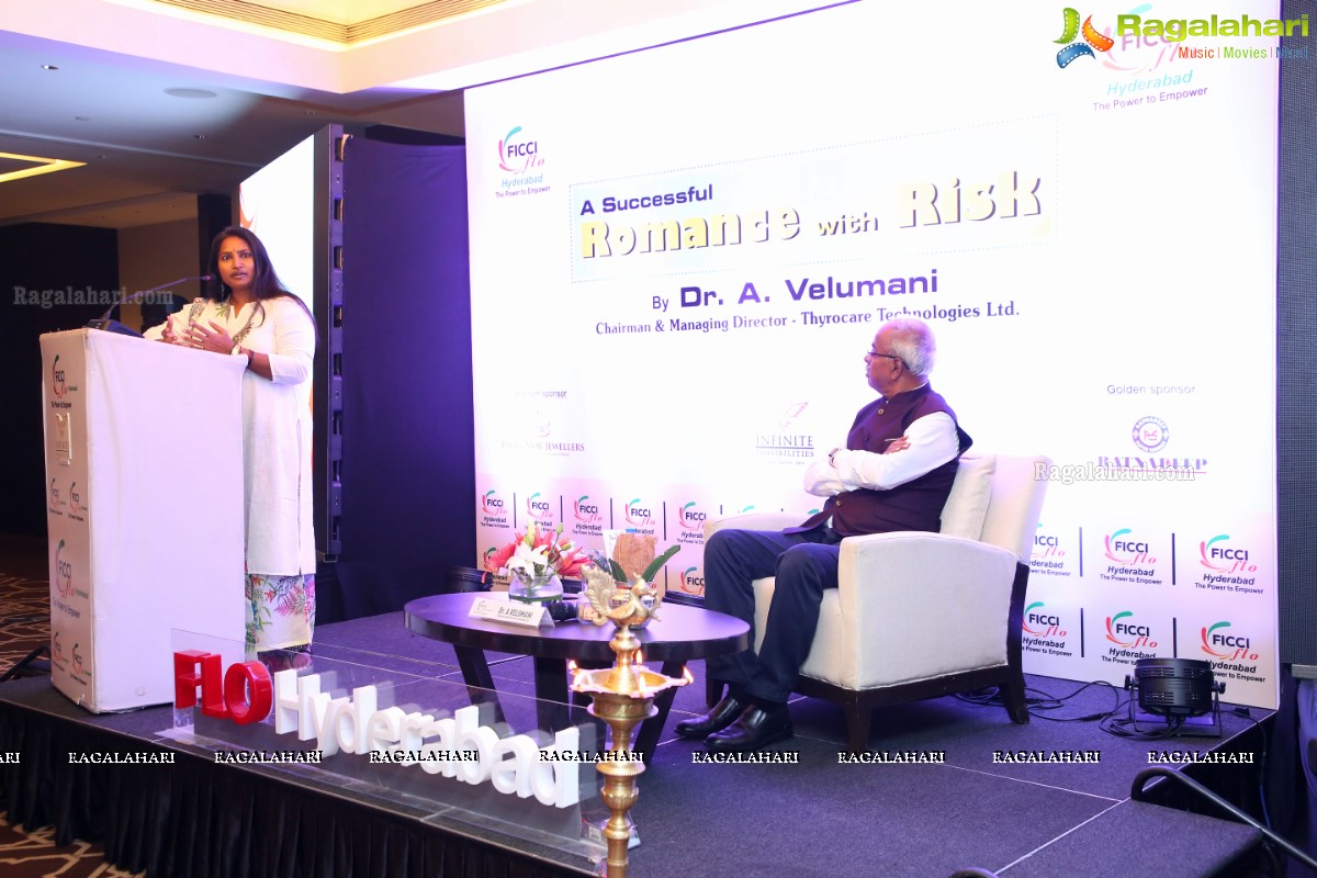 FICCI FLO Interactive Session with Dr. A. Velumani on A Successful Romance with Risk at Park Hyatt, Hyderabad