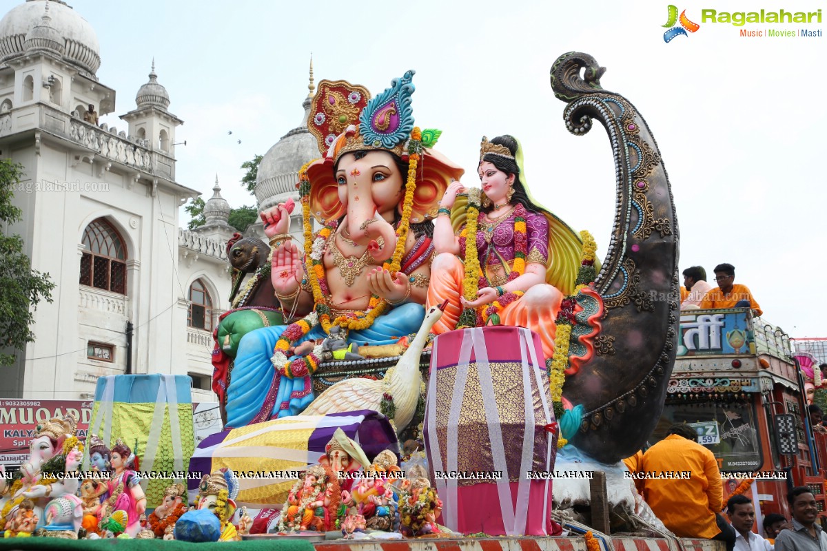 Ganesh Nimajjanam 2018 at Charminar Area, Hyderabad