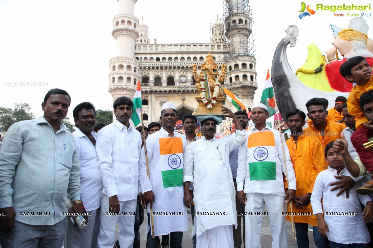 Ganesh Nimajjanam 2018 at Charminar Area, Hyderabad