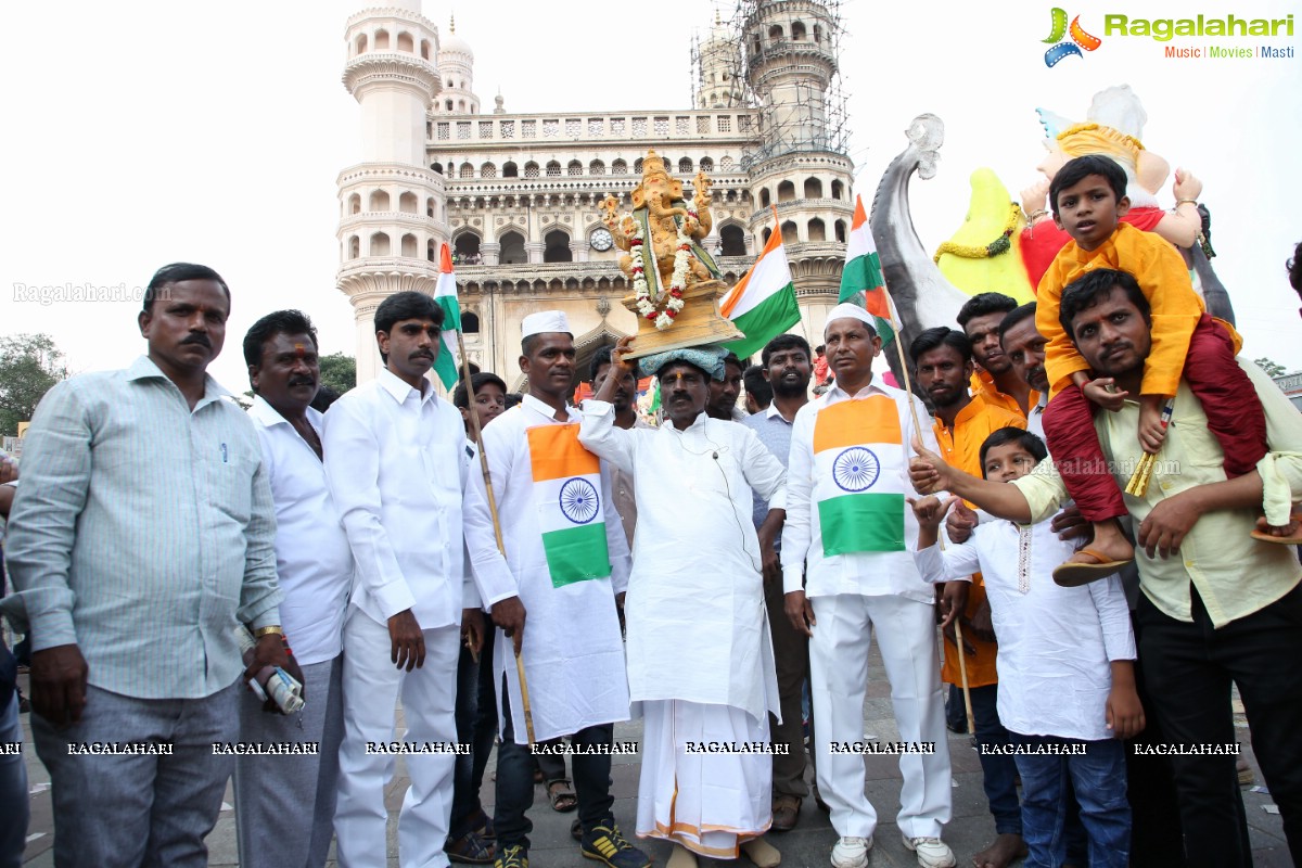 Ganesh Nimajjanam 2018 at Charminar Area, Hyderabad