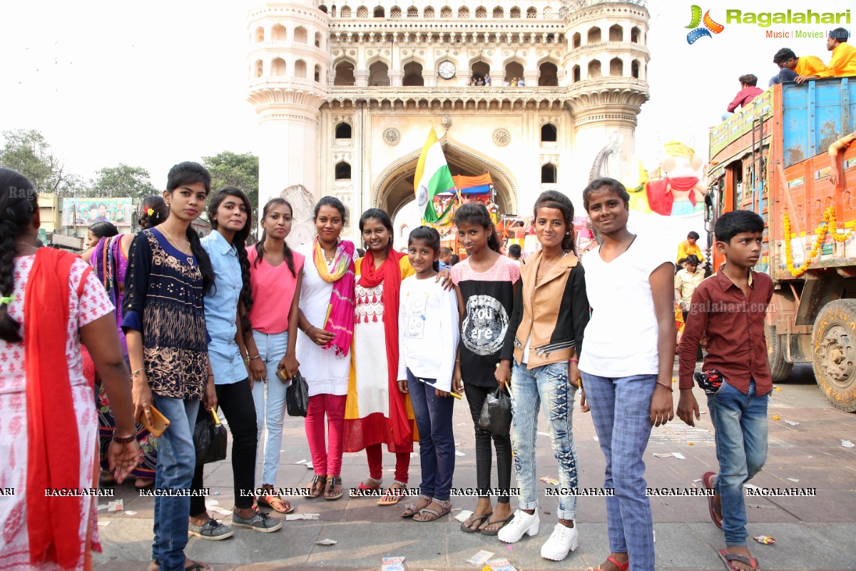 Ganesh Nimajjanam 2018 at Charminar Area, Hyderabad