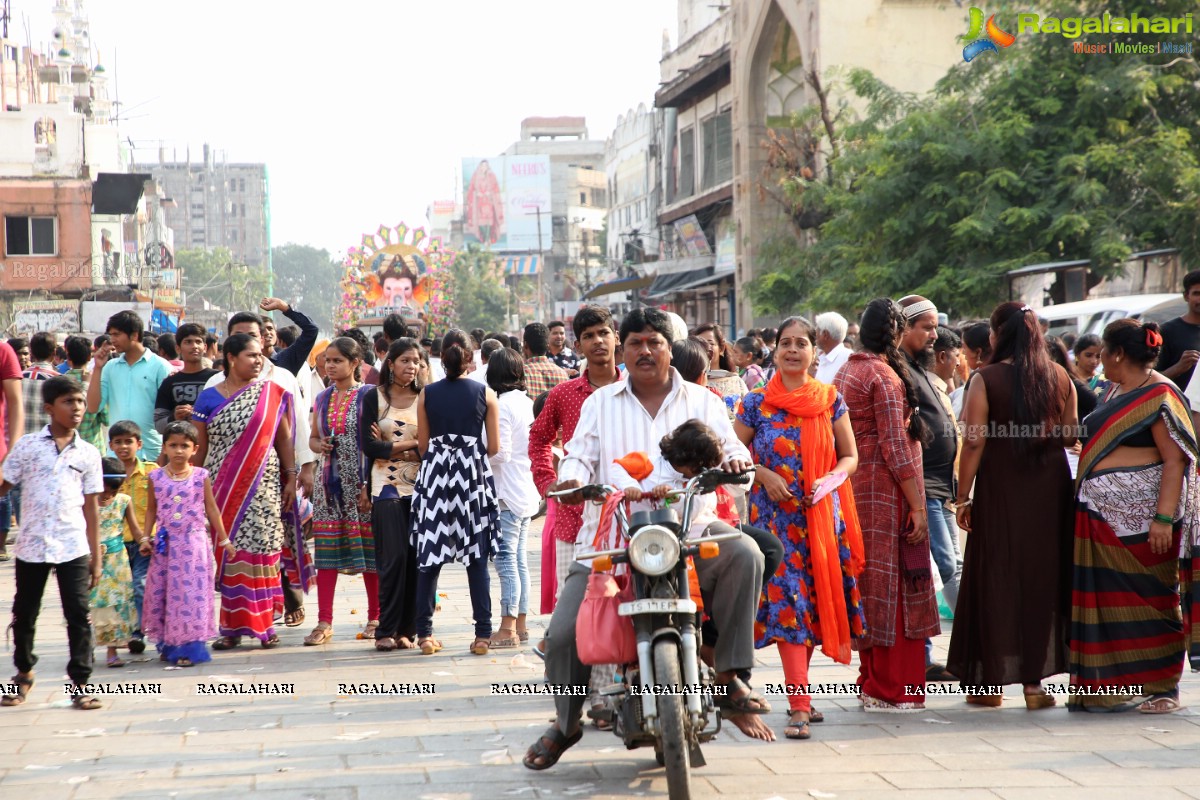 Ganesh Nimajjanam 2018 at Charminar Area, Hyderabad