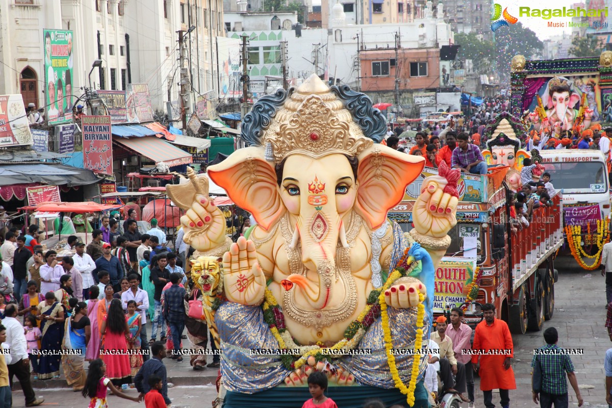 Ganesh Nimajjanam 2018 at Charminar Area, Hyderabad