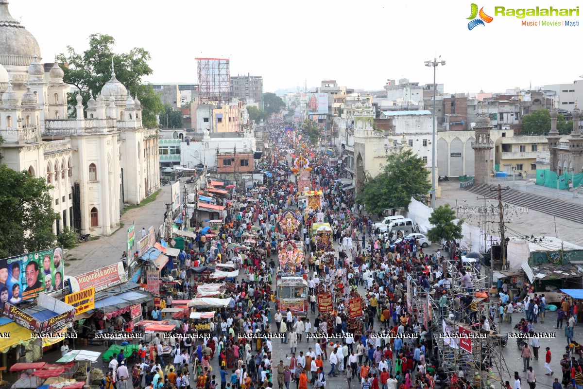 Ganesh Nimajjanam 2018 at Charminar Area, Hyderabad